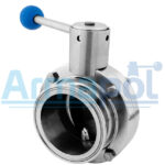 Butterfly valve with tri clamp ends [644]