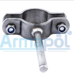 Pipe holder with round bar ISO metric [4.070]