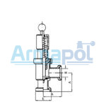 Angle body valve spring loaded [710]