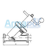 Inclined seat valve male/male [711]